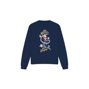 Captain Marvel Unisex Adult Be Merry Be Bright Sweatshirt / Navy